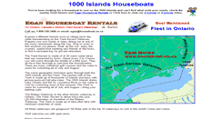 Desktop Screenshot of 1000islandshouseboats.com